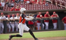 Cedar Grove-Belgium's Griffin Knight took a swing against Marathon Tuesday in the Rockets' 13-4 win in a Division 3 state semifinal in Grand Chute.